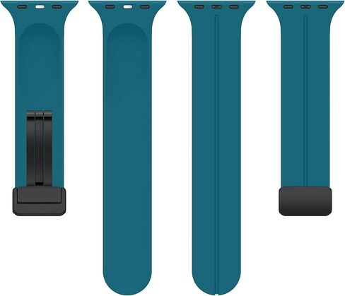 For Apple Watch Band 41mm 40mm 38mm Women Men, iWatch Bands Silicone Magnetic Bracelet Wristband Sport Band for Apple Watch Series 9 8 7 Series SE 2nd Generation SE 6 5 4 3 2 1 Strap in Kuwait