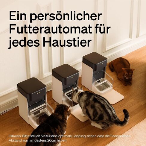 Petlibro RFID Automatic Cat Leeder ، 5G Wi-Fi Pet Leeder ، 3L Auto Cat Leeder Control مع علامة طوق الضوء و 6 حزم حقيبة غذائية للحيوانات الأليفة ، مغذيات تلقائية للقطط in Kuwait