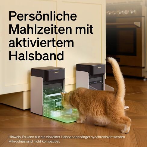 Petlibro RFID Automatic Cat Leeder ، 5G Wi-Fi Pet Leeder ، 3L Auto Cat Leeder Control مع علامة طوق الضوء و 6 حزم حقيبة غذائية للحيوانات الأليفة ، مغذيات تلقائية للقطط in Kuwait
