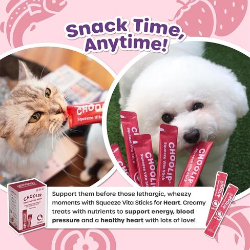 Squeeze Vita Stick Lickable Treats for Dogs & Cats. 7 Brain Support Sticks with Essential multivitamins. Soft and Tasty Paste for All Life Stages, Supporting Brain Health. Made in Korea in Kuwait