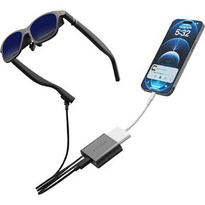 VITURE Pro for Lightning iPhone Pack: VITURE Pro XR Glasses & HDMI XR Adapter for iPhone 14 & Earlier Models, 2.8 Hours Battery Life, Multiple Screens, 360˚ VR Video Enabled, Play/Work While Charging