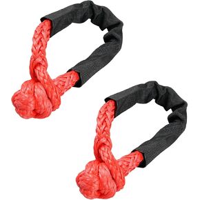 Bevinsee Winch Snatch Recovery Ring 66,000lbs for Soft Shackle and Synthetic Rope Compatible with ATV Trailer SUV UTV SXS Off-Road 4x4 Truck Vehicle Recovery, Black in Kuwait