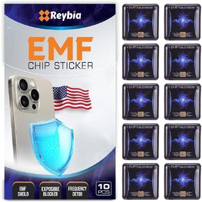 6 Pcs Phone Protection Stickers Neutralizers for Smart Phones/Laptops/Tablets/Computer/WiFi/Priner/TV Electronic Devices Blockers Black (Square)