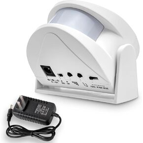 M5 Wireless Motion Sensor Doorbell, Movement Sensor Detection Alarm When Entering The Door, Suitable for Home Stores, Business Stores, with Power Supply (M5)