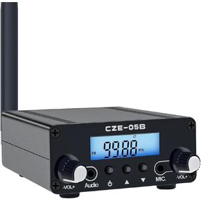 FM Transmitter for Church,Long Range Stereo Mini Radio Station for Drive-in Movie, School & Supermarket Events, Light Shows & Fireworks Display