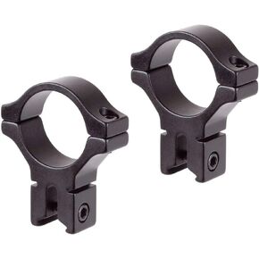 BKL 300 0.6" Long Dovetail Scope Rings - 0.979" High - for 30mm Scope Tubes - Fit 3/8" or 11mm Dovetails - Matte Black or Silver