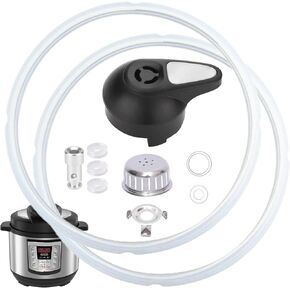 11 PCS Instant Pot Accessories for Lux 5, 6 QT, Instant Pot Replacement Parts Include Sealing Ring, Steam Release Valve, Anti-Block Shield, Valve Sealing Ring, Float Valve and Gasket