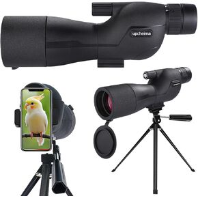 25-75x60 Zoom Spotting Scope - High Power HD Telescope for Adults, Bird Watching, Wildlife Viewing, and Target Shooting, Low Light Night Vision