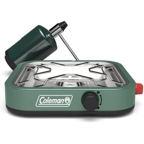Coleman Cascade 18 1-Burner Camping Stove, Portable Cooktop with 8000 BTUs & Matchless Lighting, Fits 12-Inch Pan