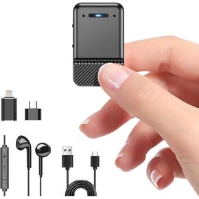 Magnetic Voice Recorder,64GB Audio Recorder,Digital Voice Recorder with Al-Triple Noise Cancellation,Voice Activated Recorder with Playback,Recording Device for Lectures,Meetings,Interviews