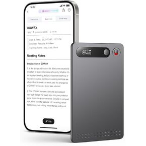 AI Voice Recorder,App Control Card Recorder with Case, Voice Recorder with Transcription, Support 23 Languages,64GB Memory, Audio Recorder for Meetings, Lectures, Calls