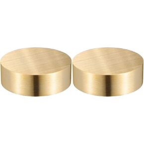 TEHAUX 4pcs Brass Round Block Paperweight, Chinese Calligraphy Paperweight Brass Paperweights Desk Paper Weight for Office Brass Traditional Chinese Painting Sumi Practice