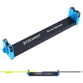 Arrow Spinner Tester Arrow Squaring Device for Shaft Straightness, Vane Tuning and Broadhead Spin, All Aluminum Construction Arrow Straightness Detector Tool