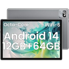 2025 Android Tablet, 10.5 Inch Android 14 Tablet Octa-Core, 12GB RAM+64GB ROM 1TB Expand, 2+8MP Camera, BT5, Tablets PC 2.4/5G WiFi 6,1080 IPS FHD Screen, Tablets Android Gifts for Men Women