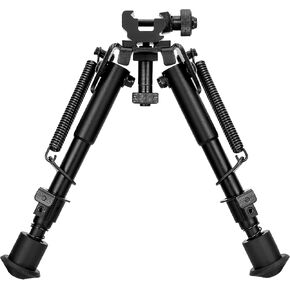 Besrilien Picatinny Bipod 360 Degree Swivel Rifle Bipod 6-9 Inches Bipods for Rifles, Black