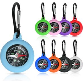 9 Pack Camping Survival Compass,Pocket Compass for Kids,Compass for Hiking or Camping