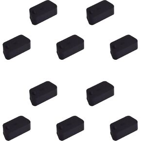10 PCS BNC-B PORT PORT SLIPS ، يغطي السيليكون سدادات CAPS ، واقي المنفذ للكمبيوتر المحمول ، والهاتف ، والمعرف ؛ 0.35 "