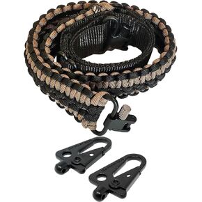 Extra Wide Gun Sling Paracord 550 Adjustable w/Swivels (Multiple Color Options)