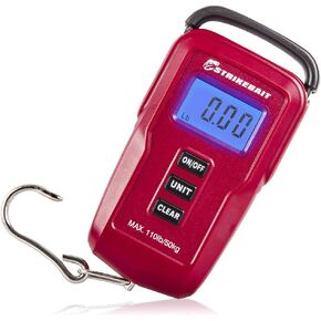 Digital Fish Scale - Weigh Your Catch Quickly, Easily & Accurately - Measures Weight in Pounds & Kilograms - Strong Hanging Scales With Measuring Tape For Recreational & Competitive Fishing