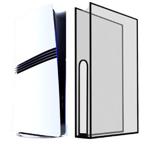 غطاء غبار شفاف لـ PS5 Pro/PS5 Slim/PS5 ، مقاوم للماء ، مضاد للخدش (أسود)