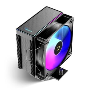 Gamma A40 ARGB BK Compact CPU Cooler,100mm PWM Fan,133mm Height Single Tower Computer CPU Air Cooler,4 Copper Heat Pipes,ARGB Function,Fancy Top Cover,for Intel LGA 115X/1200/1700/1851&AMD AM4/AM5