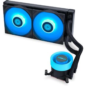 Lian Li Galahad II Lite LiTe Coller 240mm Performance PBT Fans - AIO CPU تبريد المياه ، كتلة مضخة ARGB قابلة للتخصيص ، غطاء قابل للتبديل ومروحة PBT 28 مم لـ LGA 1700/1851/AM5/4 (GA2L24PB) in Kuwait