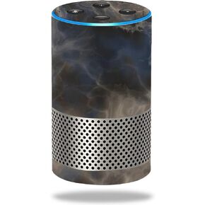 MightySkins Skin Compatible with Amazon Echo (2nd Gen) - Stormy Marble | Protective, Durable, and Unique Vinyl Decal wrap Cover | Easy to Apply, Remove, and Change Styles | Made in The USA