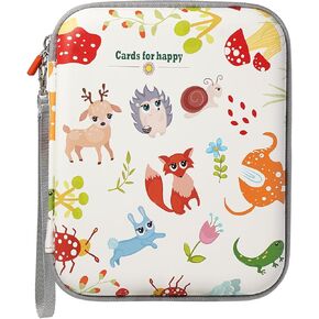 Card Case Holder for Yoto Cards, 80 Pockets Zipper Binder Album Storage Organizer with Sleeves for Yoto Player Mini Audiobook Cards (Forest)