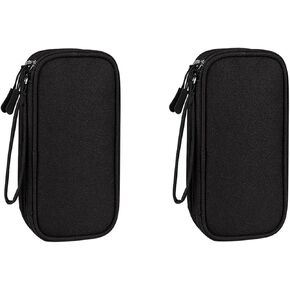 2 Pcs Travel Cable Organizer Bag Pouch Electronic Accessories Carry Case Portable Waterproof Double Layers Storage for Cord, Charger, Phone, Earphone