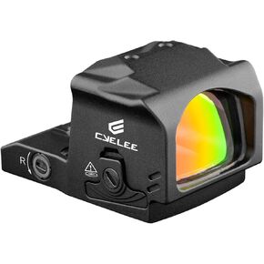 Cyelee Wolf EDG Drop-Proof Enclosed Red Dot Sight for RMR/507C Footprint - 3 MOA Reflex Sight with Motion Deactivated Standby(Similiar to Shake Awake)
