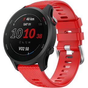 Compatible with Garmin Vivoactive 4 Band,22mm Quick Release Soft Silicone Watch Band for Garmin forerunner255/255 music/Garmin Venu 2/Garmin Vivoactive 4/Polar Vantage M Smartwatch