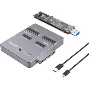 M.2 SSD Cloner 4-in-1 Hard Drive Cloner Duplicaotr and M2 USB Adapter