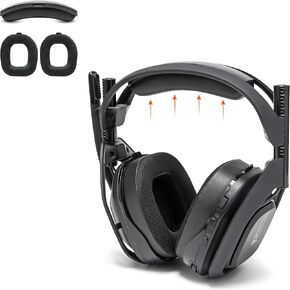 WC A50 MOD KIT - حزمة أذن HEABDAND و COOLING GEL FORDLE لـ ASTRO A50 مصنوعة من وسائد شريرة ، متوافقة مع A50 GEN 4 و GEN 5 & A50X | أسود