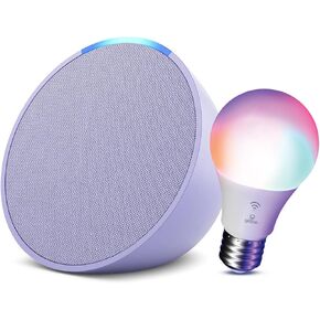 Echo Pop with Globe Electric Smart Color Bulb