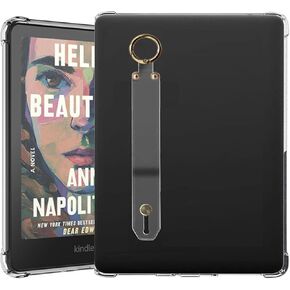 حافظة لجهاز Kindle Paperwhite مقاس 6.8 بوصات (الجيل الحادي عشر - 2021) وإصدار Kindle Paperwhite المميز، غطاء جلد PU متين ورفيع مع حزام يد، نوم/تنبيه تلقائي، أخضر فاتح