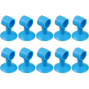 PATIKIL Anti-Collision Door Handle Stoppers Wall Protector, 10 Pcs Silicone Door Knob Suction Cup Stopper Suction Limiter Door Bumper Guard for Furniture Bathroom Office, White