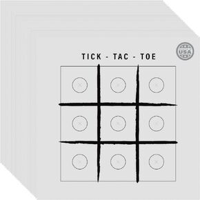 ArrowLife 8.5" Tick, Tac, Toe Game Targets, Made in The USA, 25 Pack