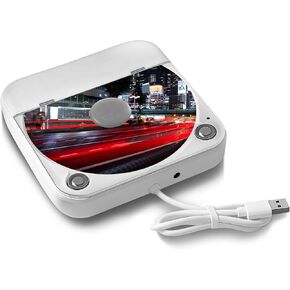 External Universal CD Player for Car,Extra USB Extension Cable,Portable CD Player with USB Port AUX Port,for Vehicle,Laptop,TV,Computer,for Android 4.4 and Above Navigation,Plug and Play