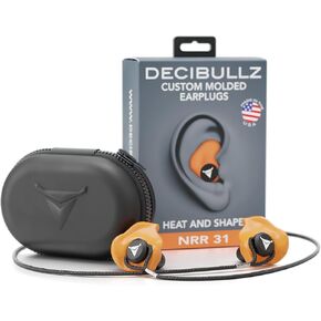 Decibullz Custom Molded Earplugs Pro Pack (Orange) Bundle