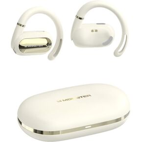 Monster Open Ear AC322 ، Bluetooth 5.4 سماعات الرأس ، عمر البطارية 36 ساعة ، IPX5 مقاوم للماء ، اتصال واضح ، تصميم مريح ، زاوية الأذن قابلة للتعديل ، وليس من السهل قبالة سماعات البلوتوث اللاسلكية.