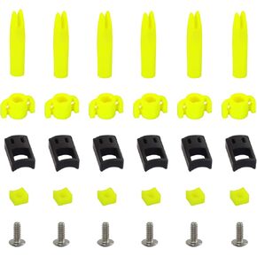 Bowfishing Arrows Safety Slides Kits 5/16 inch (Pack of 6)
