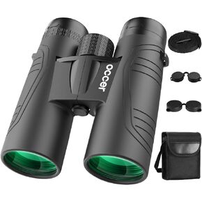 15x42 Binoculars for Adults High Powered - Occer HD Lightweight Travel Hunting Binoculars with Clear Low Light Vision for Bird Watching, Whale Watching, Camping -Black