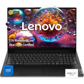 Lenovo V15 Laptop Computer, 32GB RAM, 1TB PCIe SSD, Intel Celeron N4500 Processor, Intel UHD Graphics, 15.6" FHD 1080p Display, Ethernet Port RJ-45, WiFi 6, Windows 11 Pro, WOWPC Recovery USB
