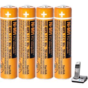 NI-MH AAA Rechargeable Battery 1.2V 700mah 12 Pack Rechargeable Batteries for Panasonic Cordless Phones, Remote Controls, Electronics