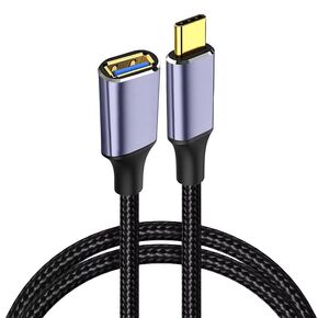 Thunderbolt 3 USB 3.1 Type C Convert to USB A Extension Cable, 5 Gbps Data Transfer Speed, 1080p Video Support, Extension Cable for Docking Station Hub & All Other