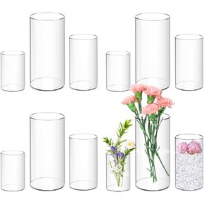 8 Pack White Vases, 5in Small White Ceramic Bud Vase Pampas Grass Flowers Ceramic Vases Bulk Modern Boho White Ceramic Vases for Centerpieces Home Table Decor