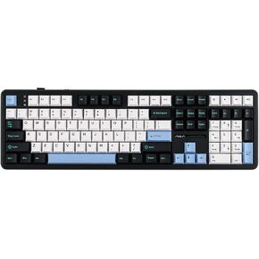 EPOMAKER Aula F108 Wireless Gaming Keyboard, Full Size Mechanical Keyboard with 4000mAh Battery, 108 Hot-Swappable and Programmable Keys, RGB Backlight, for Mac/PC/Android (Black Gradient)