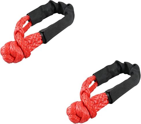 Bevinsee Winch Snatch Recovery Ring 66,000lbs for Soft Shackle and Synthetic Rope Compatible with ATV Trailer SUV UTV SXS Off-Road 4x4 Truck Vehicle Recovery, Black in Kuwait