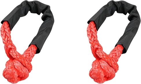 Bevinsee Winch Snatch Recovery Ring 66,000lbs for Soft Shackle and Synthetic Rope Compatible with ATV Trailer SUV UTV SXS Off-Road 4x4 Truck Vehicle Recovery, Black in Kuwait