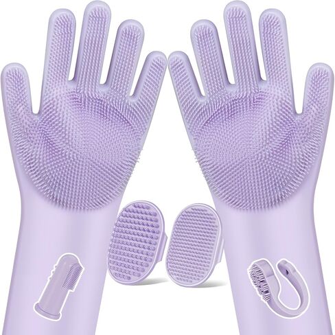 6pcs مجموعة أليف أليف | غسل الكلاب القفازات | فرشاة حمام الكلاب | إصبع فرشاة أسنان الكلاب | قفازات حمام الكلاب | فرشاة شامبو الكلاب | قفازات الاستمالة للحيوانات الأليفة | لوازم الاستحمام القط | إمدادات حمام الكلاب in Kuwait